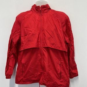 Woolrich Zip Up Red Windbreaker Jacket Size L